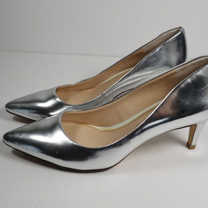 COPY - Banana Republic Patent Leather Silver Heels, 7.5